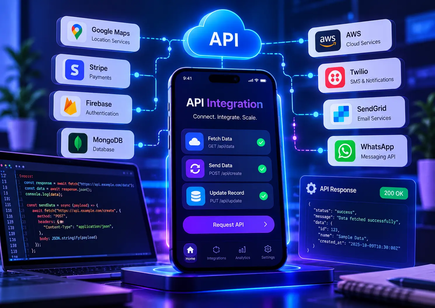 API integration in mobile apps