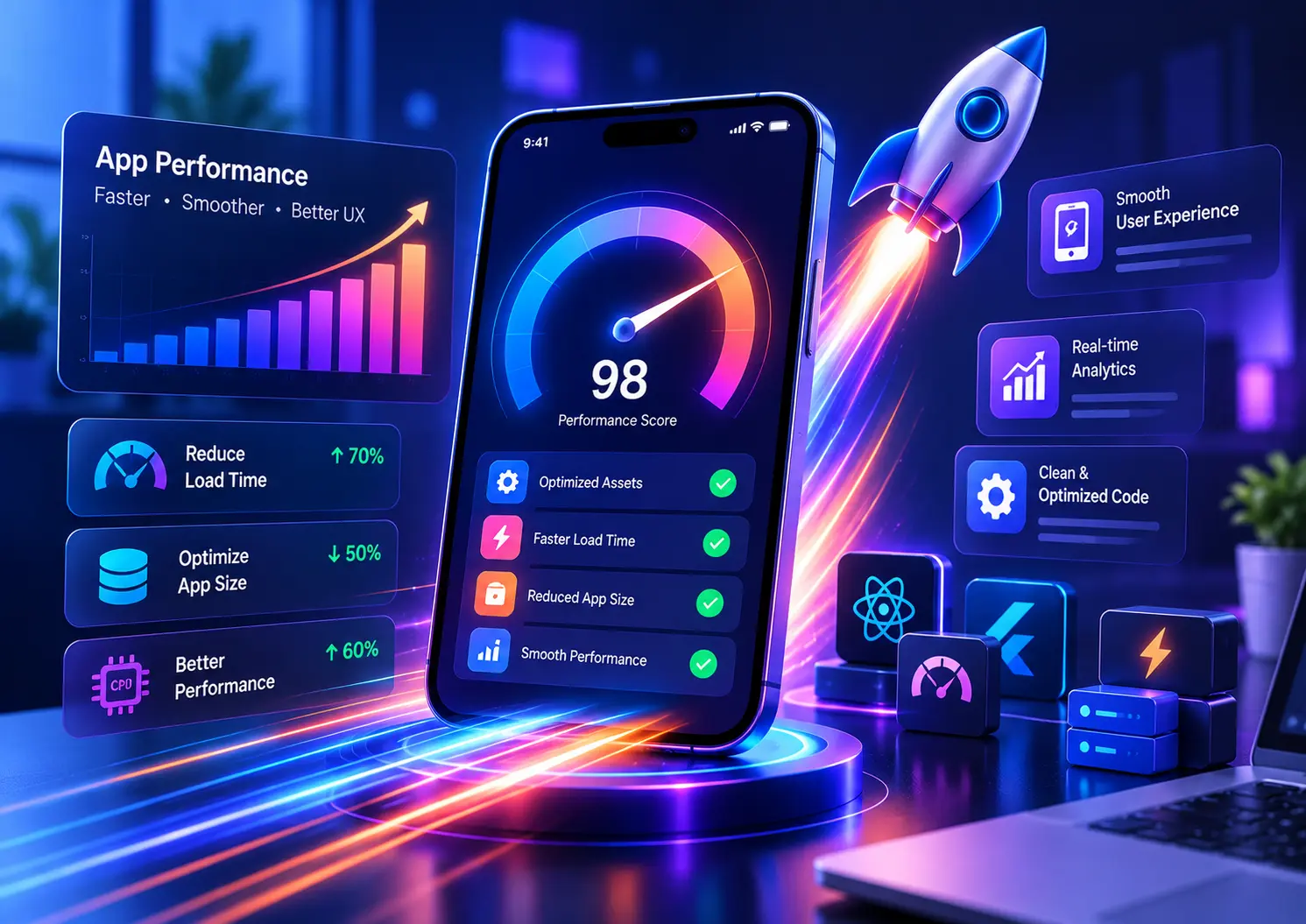 App performance chart